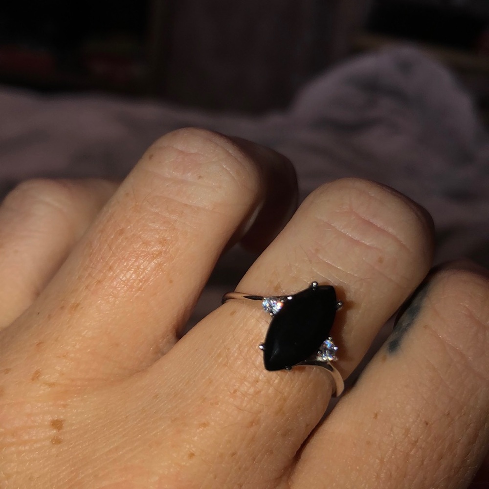 Silver! Lovely stone!